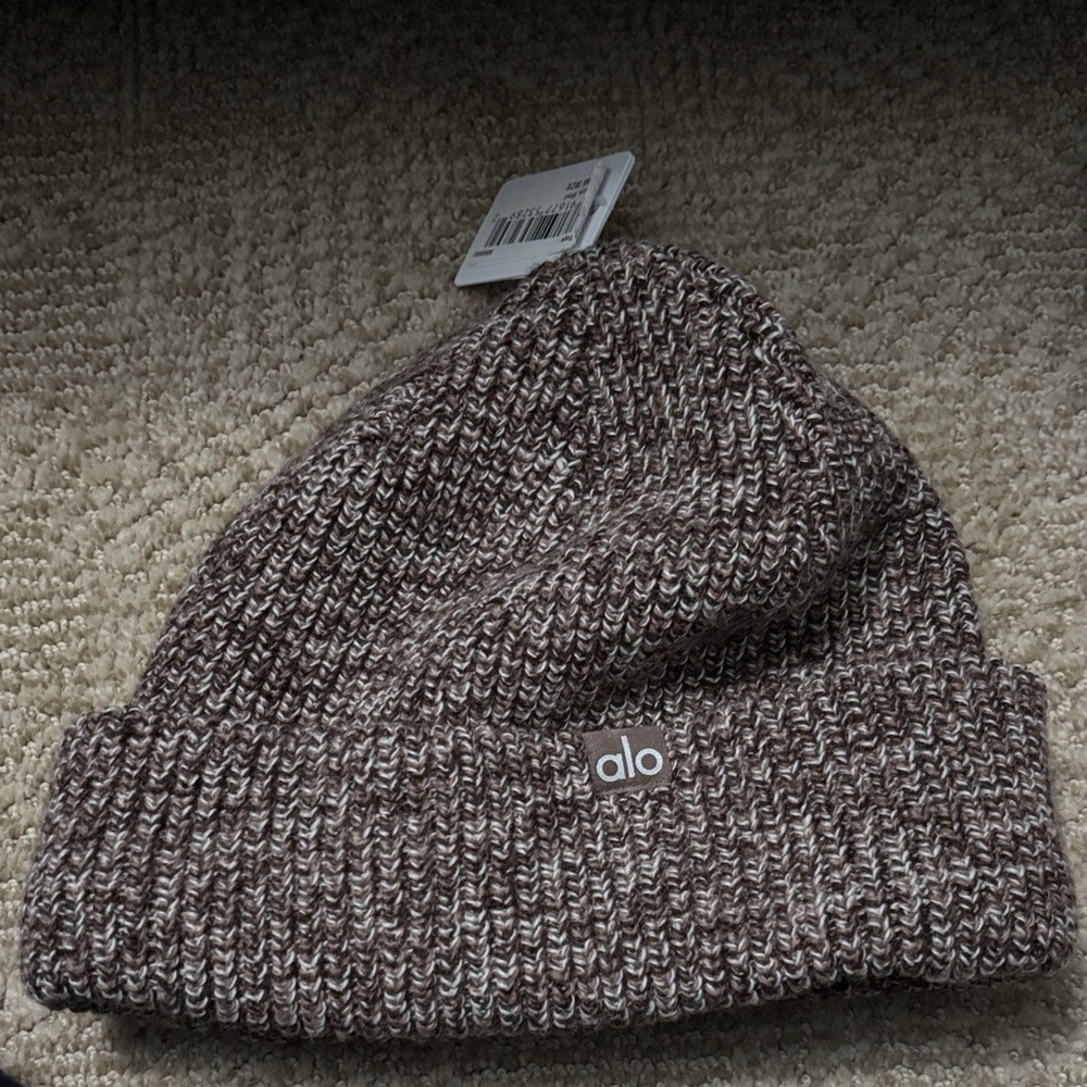 ALO Yoga Brown Knit Beanie